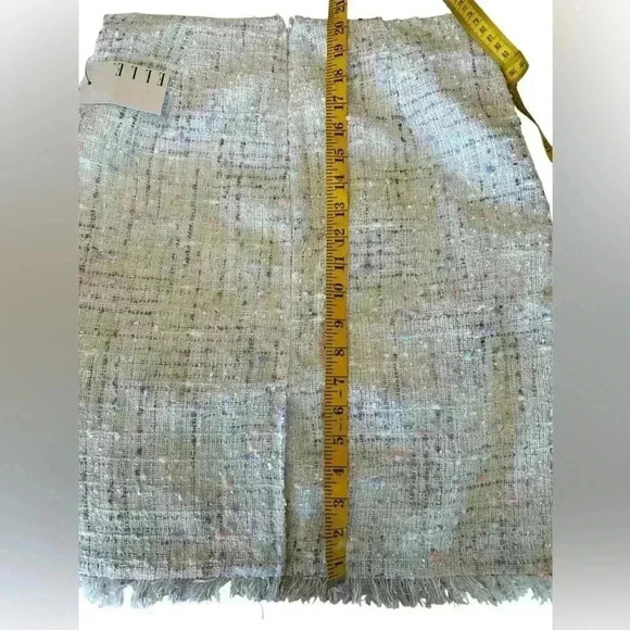 Elle Tweed Pastel Pretty Skirt Size: 2 - Picture 7 of 10